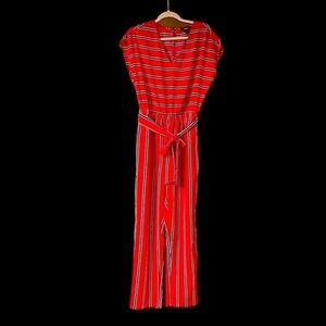 size small red stripe Express jumpersuit